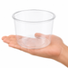Pot "Deli" rond en PP injecté transparent - 750 ml - Ø 12,3 cm - H 9 cm - 50 unités