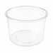 Pot "Deli" rond en PP injecté transparent - 750 ml - Ø 12,3 cm - H 9 cm - 50 unités