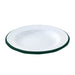 Enamel assiette acier emaillé blanche /bord vert- diam.180mm - 12 unités