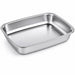 Barquettes inox scellables GN 1/2 32,5 cm x 26,5 cm H 5,2 cm - 6 unités