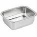 Barquettes inox scellables GN 1/8 16 cm x 13 cm H 4,5 cm - 6 unités