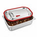 Couvercle 1/2 silicone inox 32,5 cm x 26,5 cm H 1,5 cm - 6 unités
