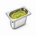 Bac GN inox 1/9 17,6 cm x 10,8 cm - H 10 cm - 6 unités