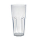 Verre à facette Cupoly en plastique PP 240ml Ø 6,5 cm 45x H 12,7 cm - 12 unités
