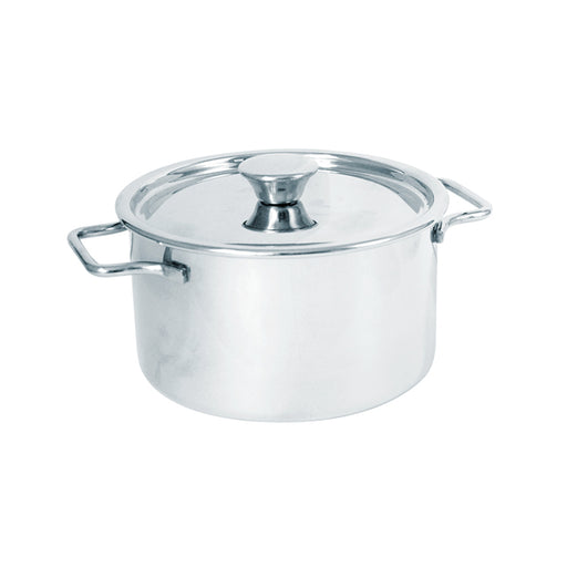 Mini faitout inox avec poignées et couvercle 450 ml - Ø 10,2 cm - 6 unités