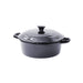 Mini soupière ronde avec couvercle en porcelaine noire 600 ml - Ø 20 cm - H 9,7 cm - 6 unités