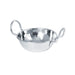 Plat inox Balti avec poignées 250 ml - Ø 10 cm - 12 unités