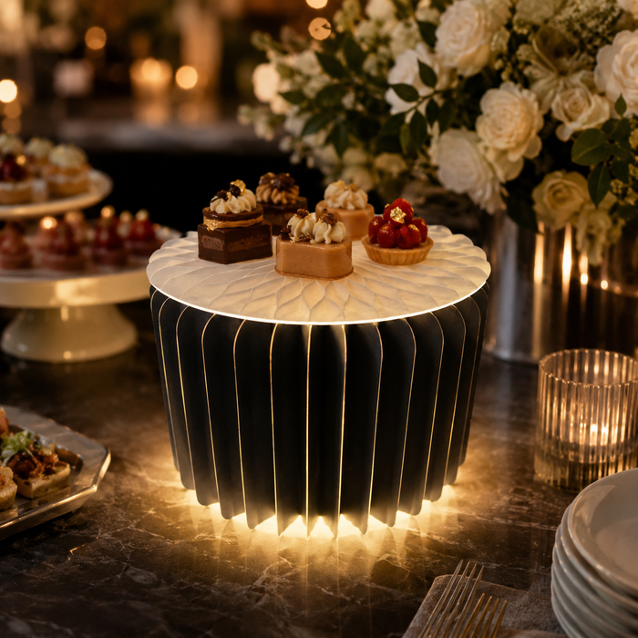Bande lumineuse adhésive à piles - Ø 40 cm - 10 unités