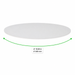Plateau rond en acrylique transparent - Ø 50 cm - 10 unités