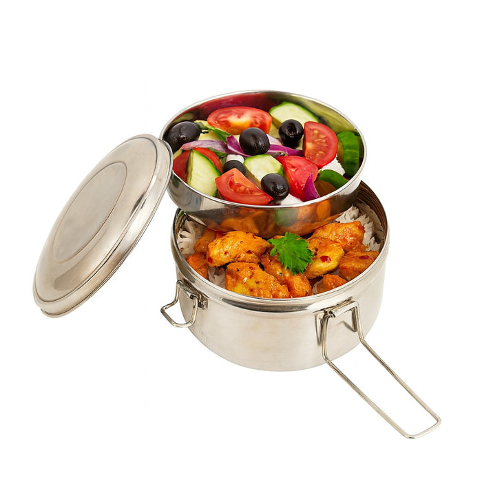 Noxbox boite ronde inox avec couvercle 900ml - 6 unités