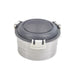 Noxbox boite ronde inox avec couvercle PP noir 600ml - 12 unités