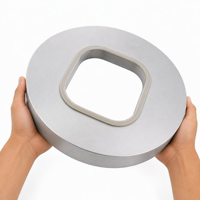 Opseal moule de scellage carré - 13 cm x 13 cm - en main