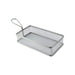 Grand panier friteuse métal rectangulaire 22 cm x 12 cm H 5 cm - 6 unités