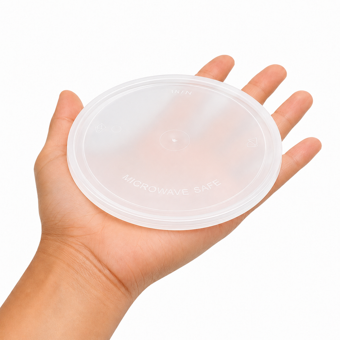 Couvercle en PP injecté transparent - Ø 14,8 cm - Compatible avec 294PCPP600, 294PCPP750, 294PCPP1000 - 50 unités