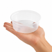 Saladier rond "Buckaty" en PP injecté transparent - 750 ml - Ø 14,5 cm - H 6 cm - 50 unités