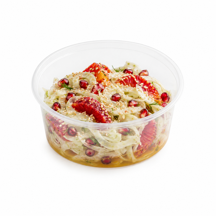 Saladier rond "Buckaty" en PP injecté transparent - 750 ml - Ø 14,5 cm - H 6 cm - 50 unités