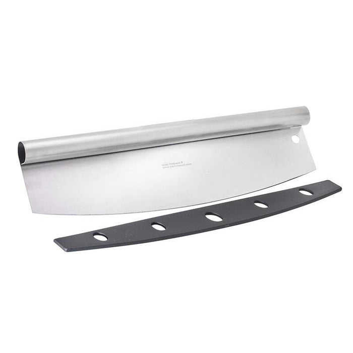 Couteau 10 cm pizza rocker en inox avec étui protecteur - 6 unités