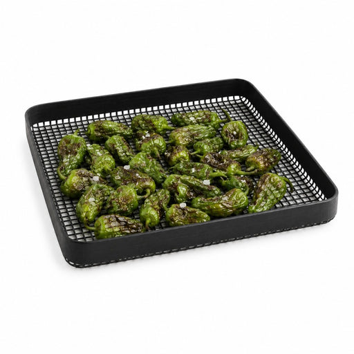 Tapis grillagé en silicone avec bordure pour BBQ 27,9 cm x 27,9 cm H 1,3 cm - 2 unités