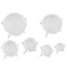 Set de 6 couvercles réutilisable en silicone Ø 20,5 cm 19,5 cm x 19,5 cm H 3 cm - 10 unités