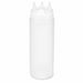 Squeezer souple transparent 3 embouts, plastique BPA free H 19,5 cm 350ml - 6 unités