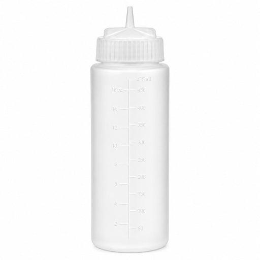 Squeezer souple transparent 1 embout, plastique BPA free H 19,5 cm 350ml - 6 unités