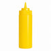 Squeezer souple jaune 1 embout, plastique BPA free H 26 cm 630ml - 6 unités