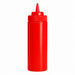 Squeezer souple rouge 1 embout, plastique BPA free H 26 cm 630ml - 6 unités