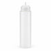 Squeezer souple transparent 1 embout, plastique BPA free H 26 cm 630ml - 6 unités