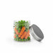 Pot en verre rond avec bouchon en aluminium -180ml - 80 unités