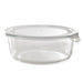Combo bol CookShow en verre compartimenté+couv PP Ø 17 cm H 7,4 cm - 18 unités