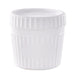 Combo bol CookShow verre opale + couv en plastique PP Ø 8,3 cm H 7,8 cm - 48 unités