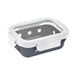 Combo boite rectangulaire en verre+couv transparent+protection silicone 14,5 cm x 10,5 cm H 4,7 cm - 24 unités