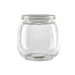 Bocal en verre sphérique avec bouchon en pp -300ml - 60 unités