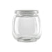 Bocal en verre sphérique avec bouchon en PP - 300 ml - Ø 6,8 cm - H 8,7 cm