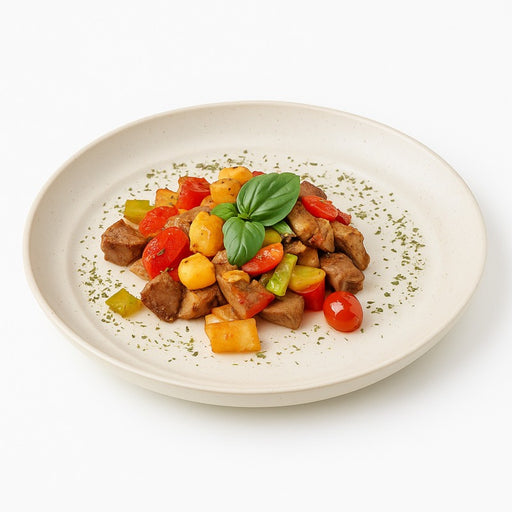 Huskly assiette remployable composite beige - Ø 25 cm - H 3 cm - 6 unités