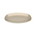 Assiette ovale Huskly réemployable en composite beige 29 cm x 18 cm H 3,2 cm - 48 unités