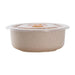 Huskly bol reutilisable en composite beige avec couvercle PP 900ml - 20 unités