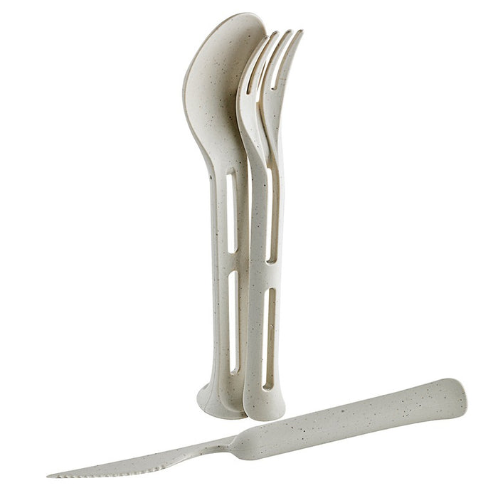 Huskly kit couverts socle (cout/four/cuil) remployable composite beige - 48 unités