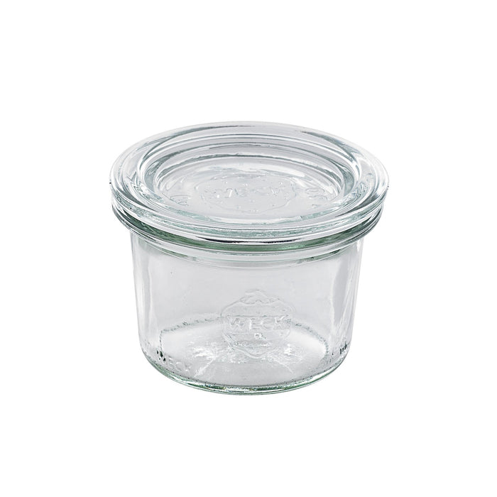 Bocal Bokocook en verre Weck avec couvercle en verre 80ml Ø60mm, 12pcs