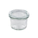 Bocal Bokocook en verre Weck avec couvercle en verre 80ml Ø60mm, 12pcs