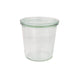 Bocal en verre Weck avec couvercle en verre 580 ml - Ø 10 cm - H 11 cm - 6 unités