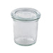Bocal Bokocook en verre Weck avec couvercle en verre 140ml Ø60mm, 12pcs