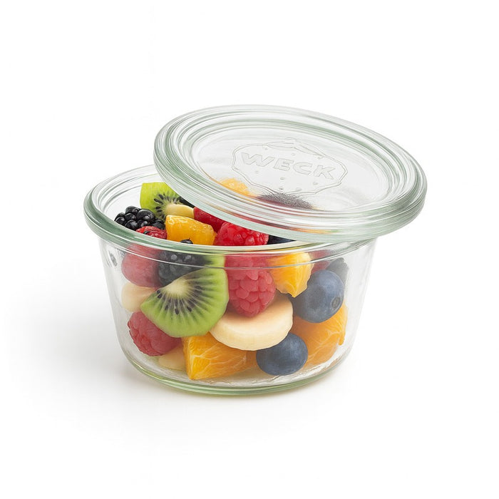 Bocal Weck avec couvercle en verre 165ml 9 cm x 5 cm - 12 unités