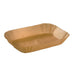 Caissette de cuisson ovale brune en papier siliconé - 20,5 cm x 14,5 cm - H 4,5 cm - 50 unités