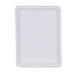 Assiette carton blanc rectangulaire - 6 unités