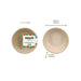 Assiette ronde brune en pulpe - Ø 18 cm - 25 unités