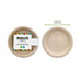 Assiette ronde brune en pulpe - Ø 25,5 cm - 10 unités