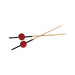 Pique bambou noir avec décor rouge "Atami" - 9 cm - 25 unités