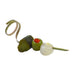 Pique bambou avec boucle "Twist" 9,4 cm x 2 cm x 2,2 cm - 25 unités