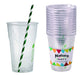 Verre PLA transparent H 12,2 cm 400ml - 12 unités
